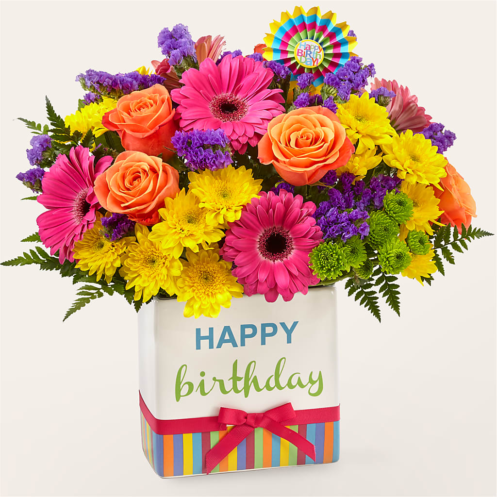 Birthday Brights Bouquet – DIVINE FLORAL & GIFTS, Arlington TX