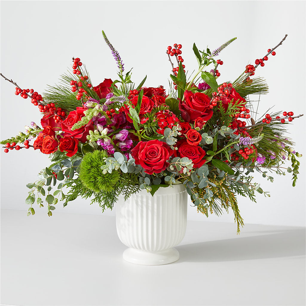 Big Red Bow Bouquet – DIVINE FLORAL & GIFTS, Arlington TX