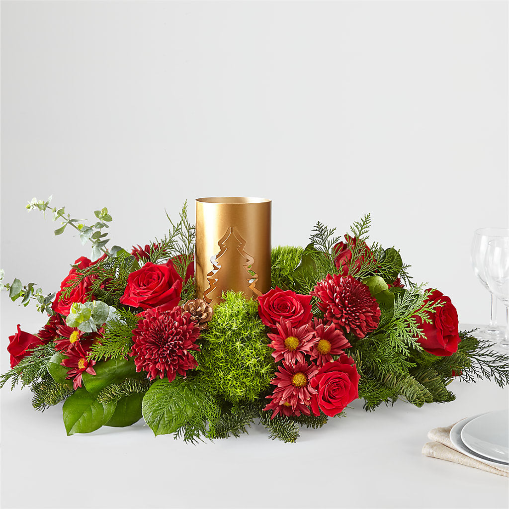 Toast the Season Centerpiece – DIVINE FLORAL & GIFTS, Arlington TX