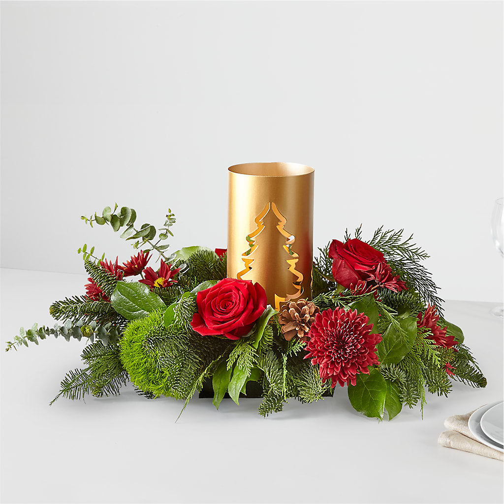 Toast the Season Centerpiece – DIVINE FLORAL & GIFTS, Arlington TX