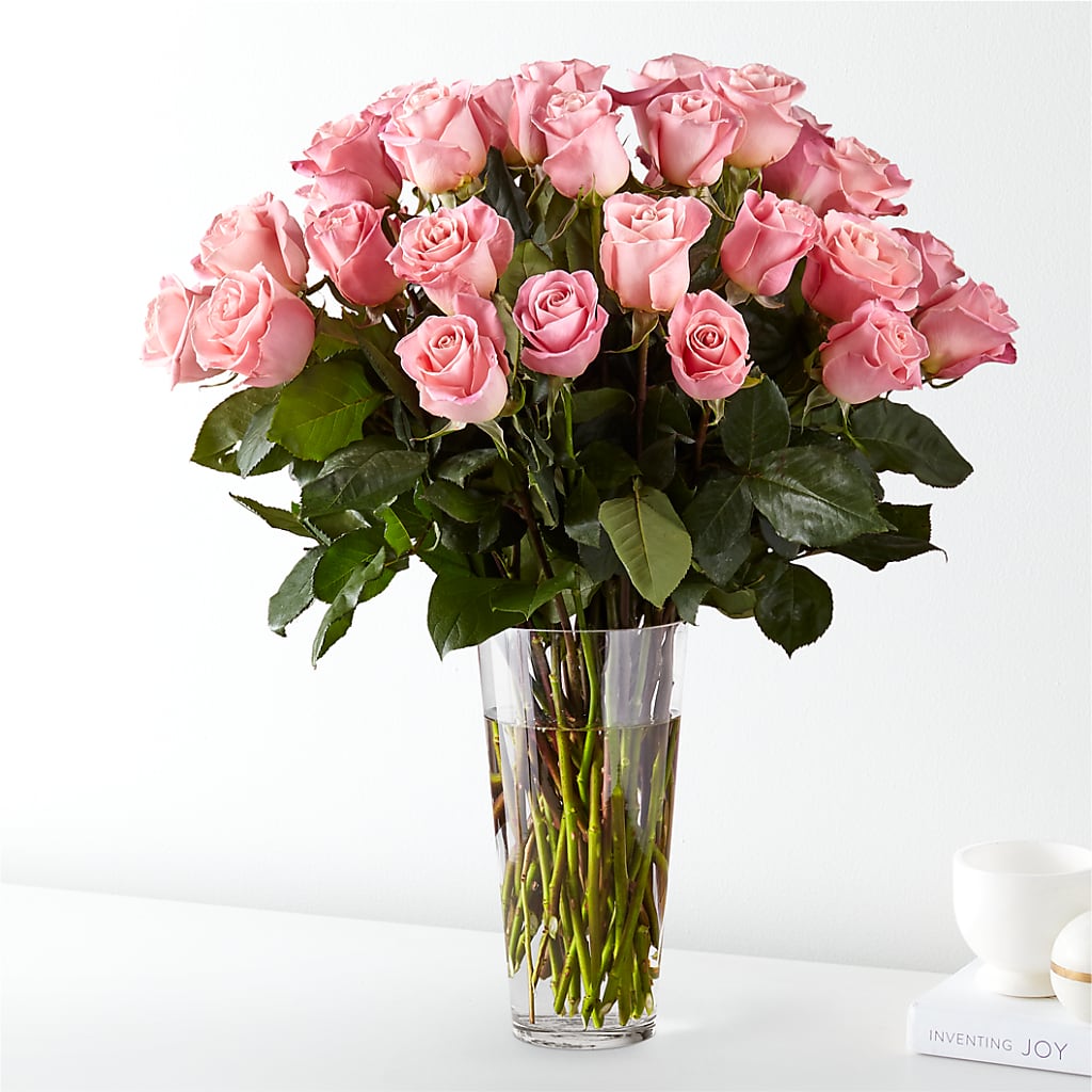 Long Stem Pink Rose Bouquet – DIVINE FLORAL & GIFTS, Arlington TX