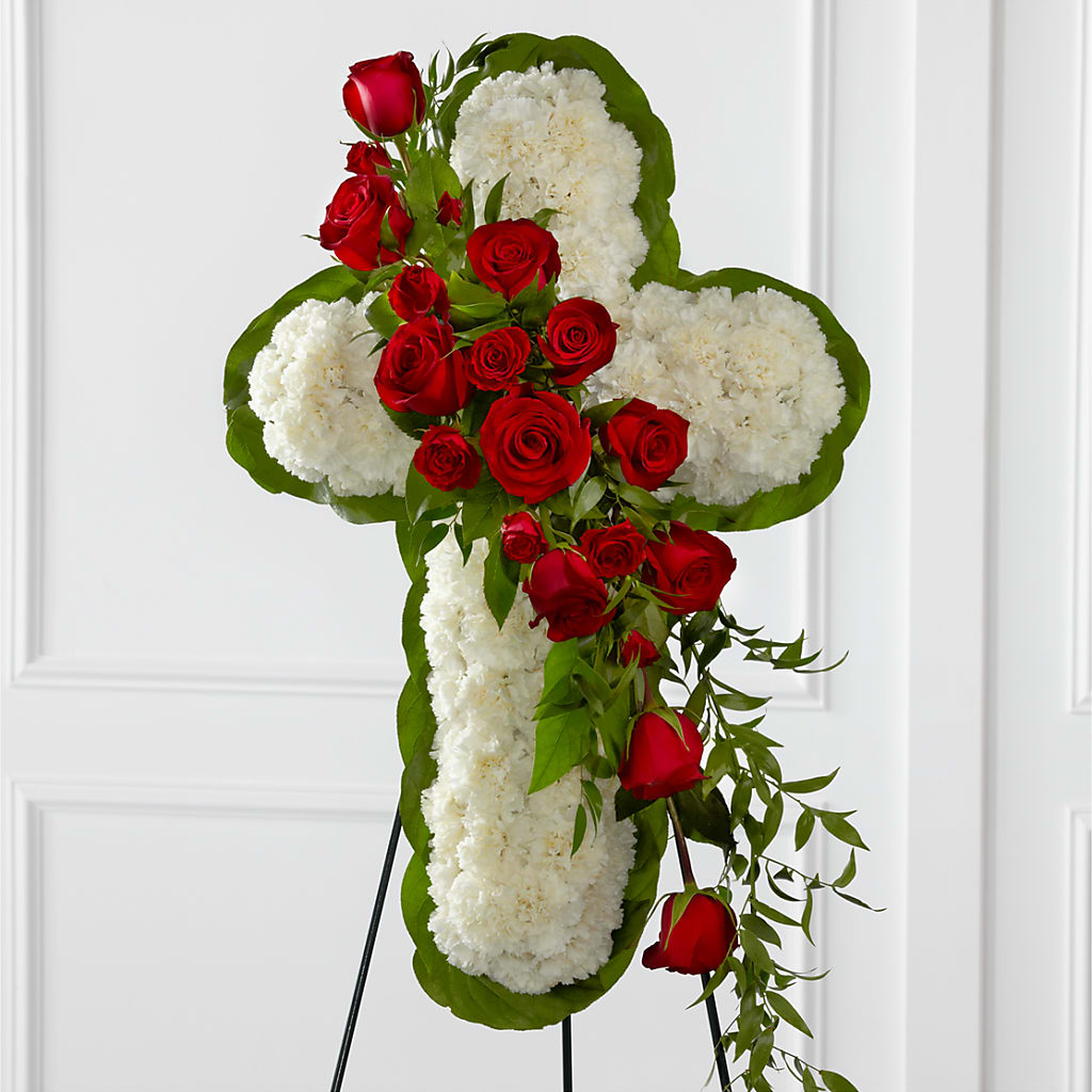 Floral Cross Easel – DIVINE FLORAL & GIFTS, Arlington TX