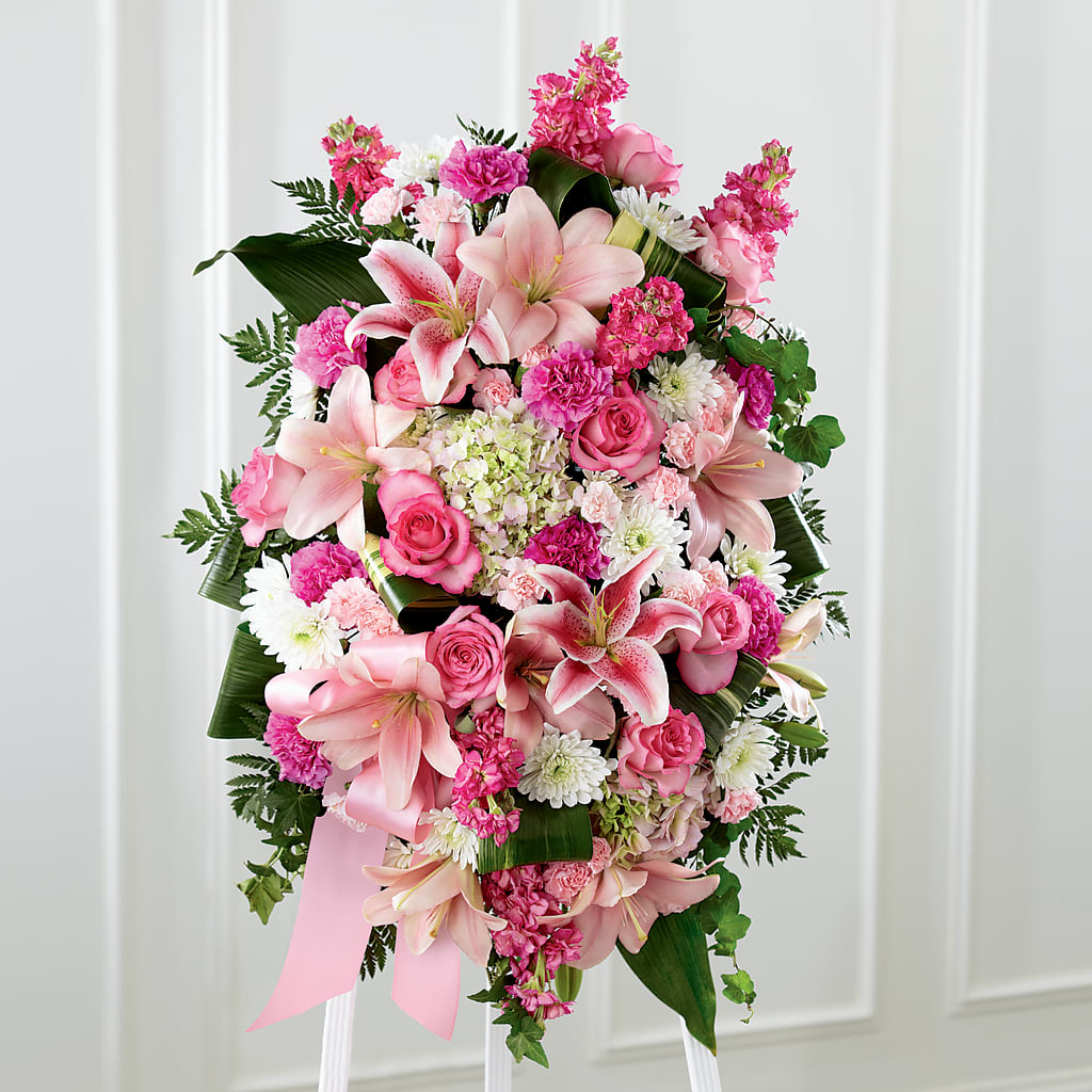 Comforting Standing Spray – DIVINE FLORAL & GIFTS, Arlington TX