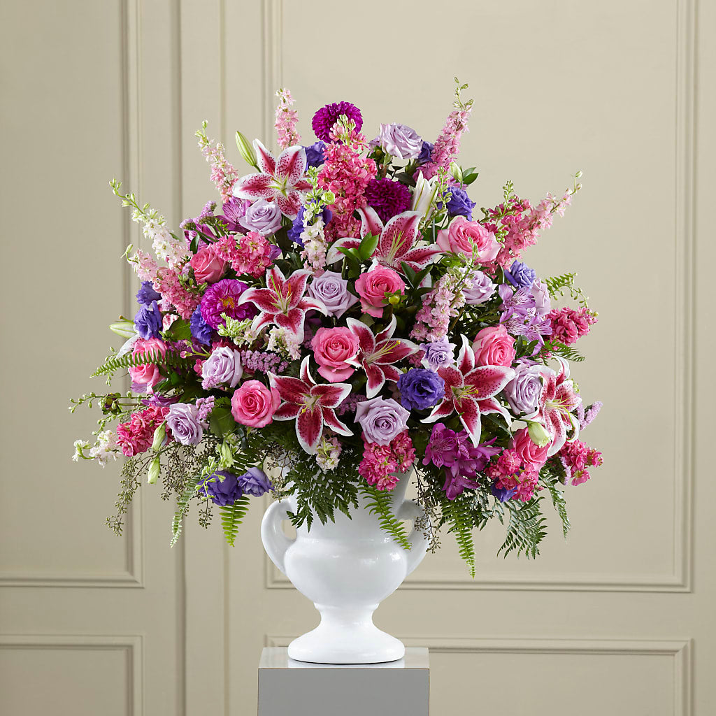 Peaceful Tribute Arrangement – DIVINE FLORAL & GIFTS, Arlington TX