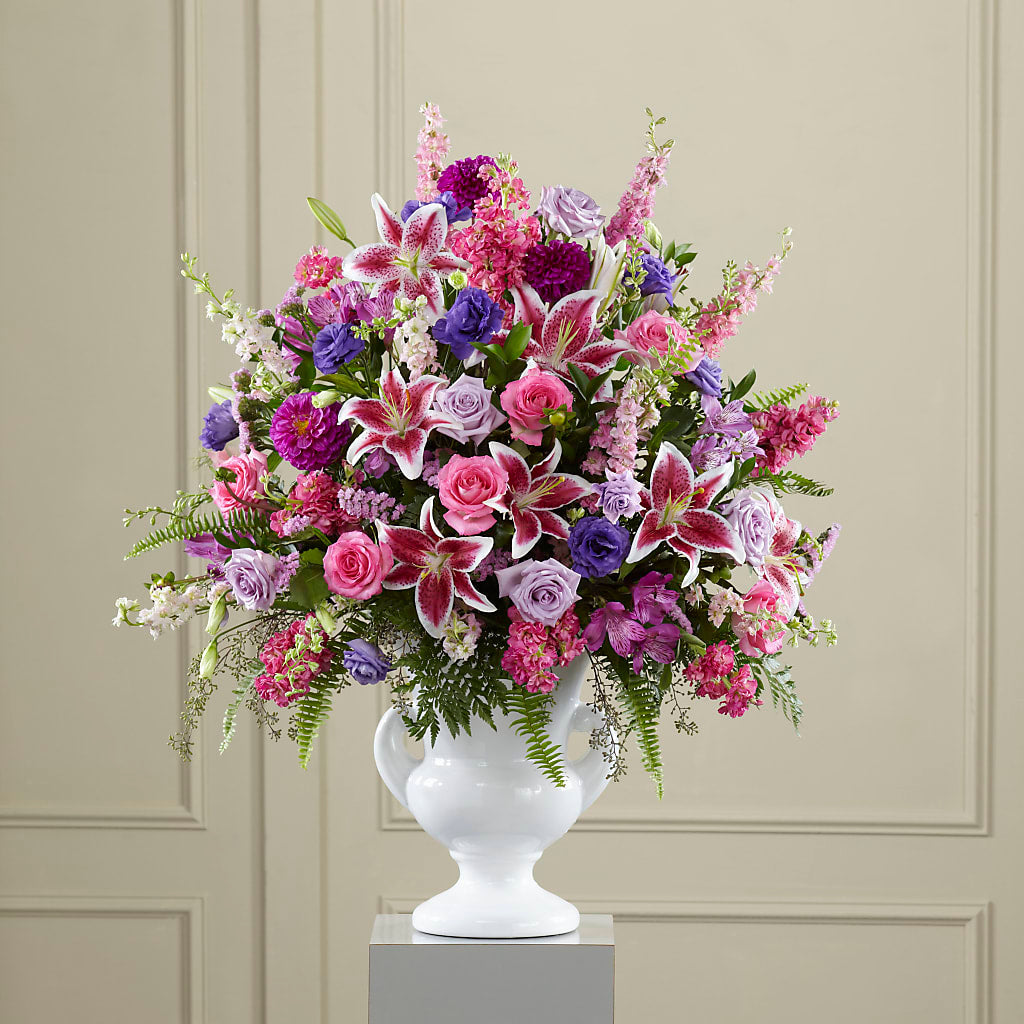 Peaceful Tribute Arrangement – DIVINE FLORAL & GIFTS, Arlington TX