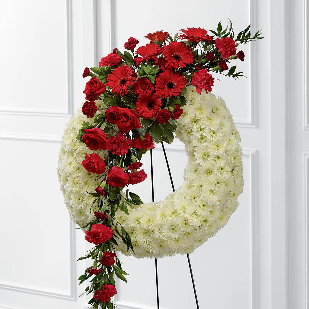 Graceful Tribute Wreath – DIVINE FLORAL & GIFTS, Arlington TX