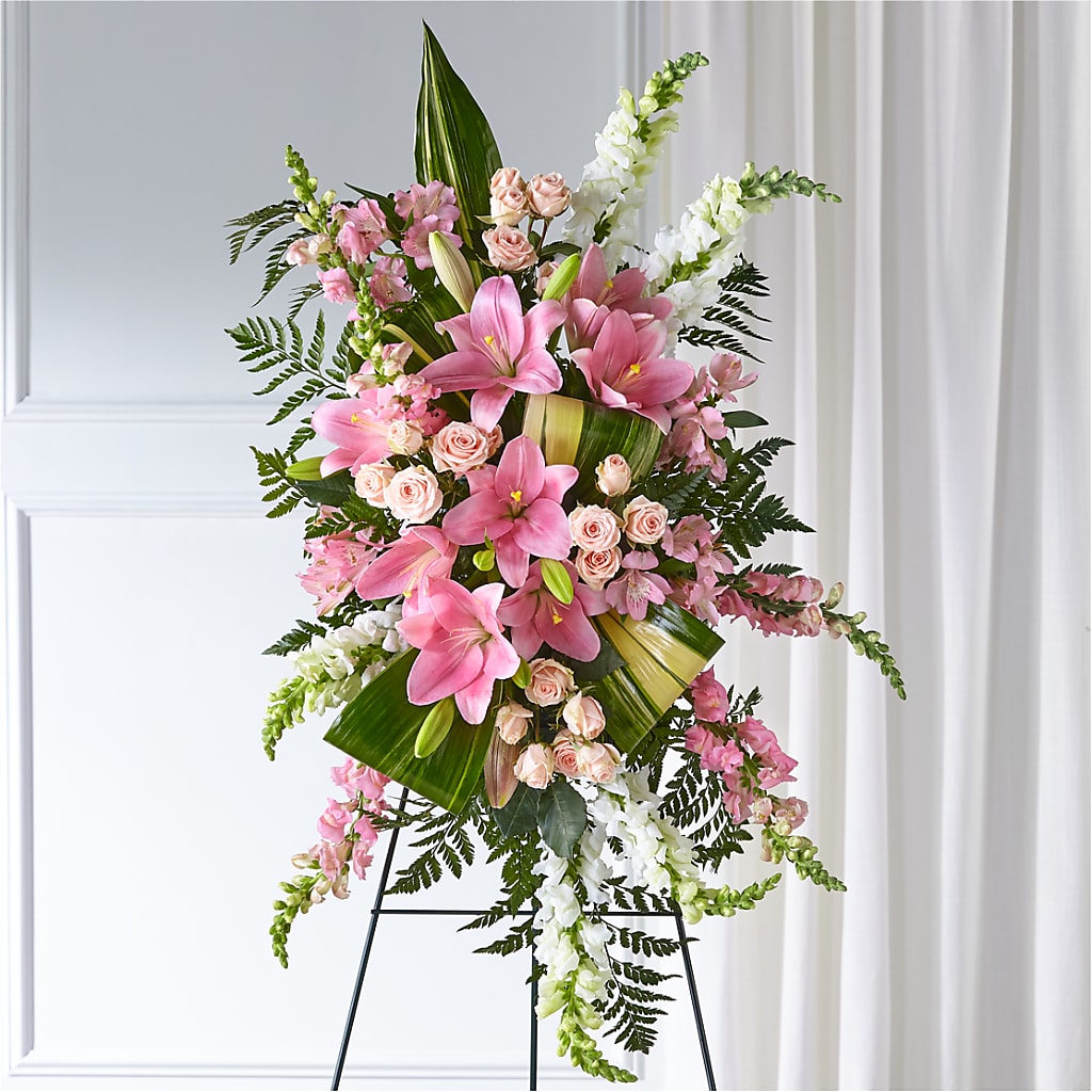 Elegant Embrace Standing Spray – DIVINE FLORAL & GIFTS, Arlington TX