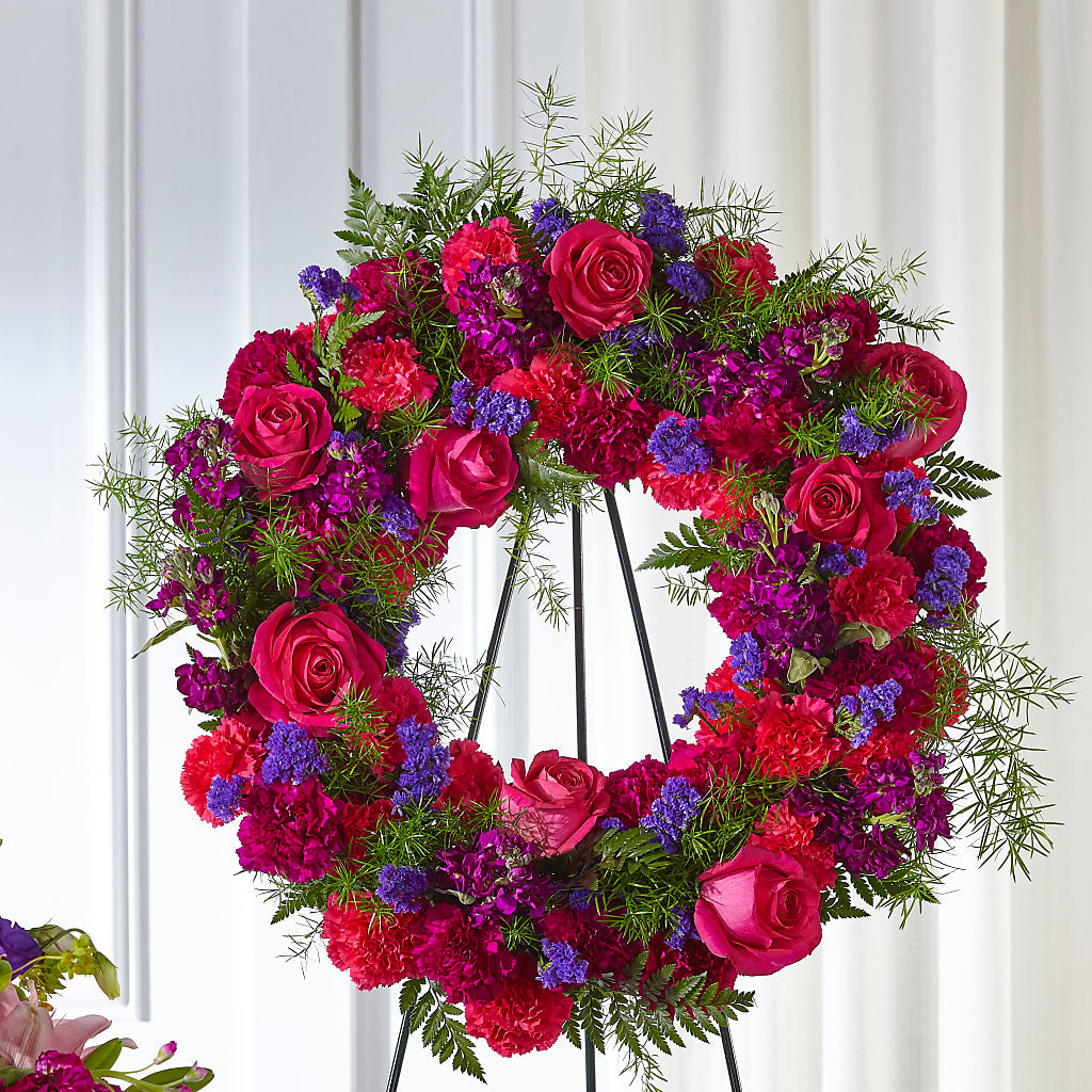 Calming Colors Wreath – DIVINE FLORAL & GIFTS, Arlington TX