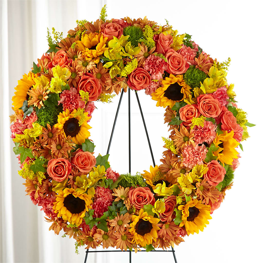Autumnal Memories Wreath (Standard) – DIVINE FLORAL & GIFTS, Arlington TX