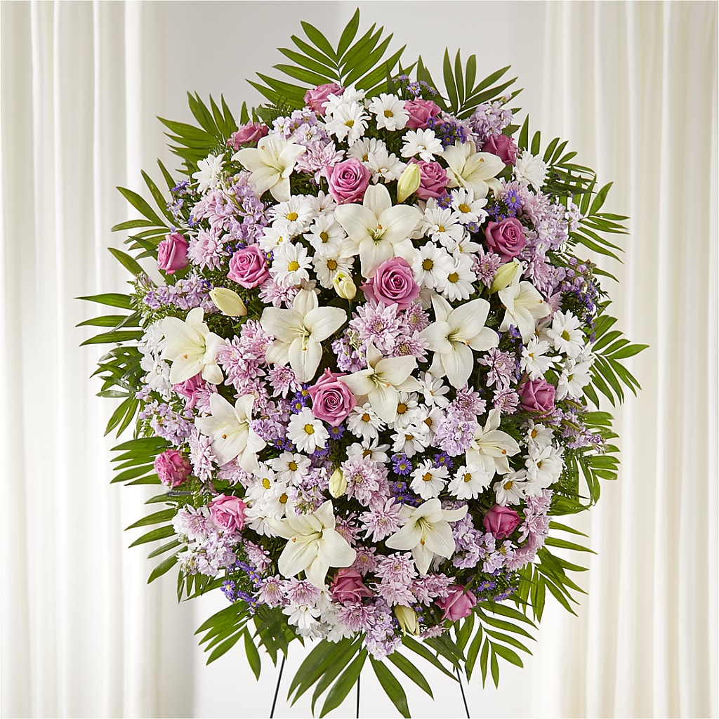 Surrounded by Love Standing Spray – DIVINE FLORAL & GIFTS, Arlington TX