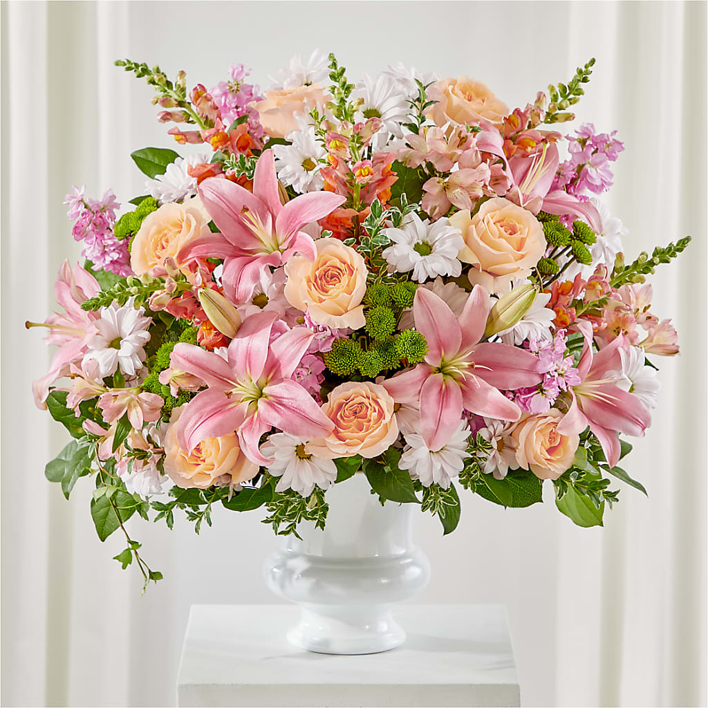 Heartfelt Gesture Urn Arrangement – DIVINE FLORAL & GIFTS, Arlington TX