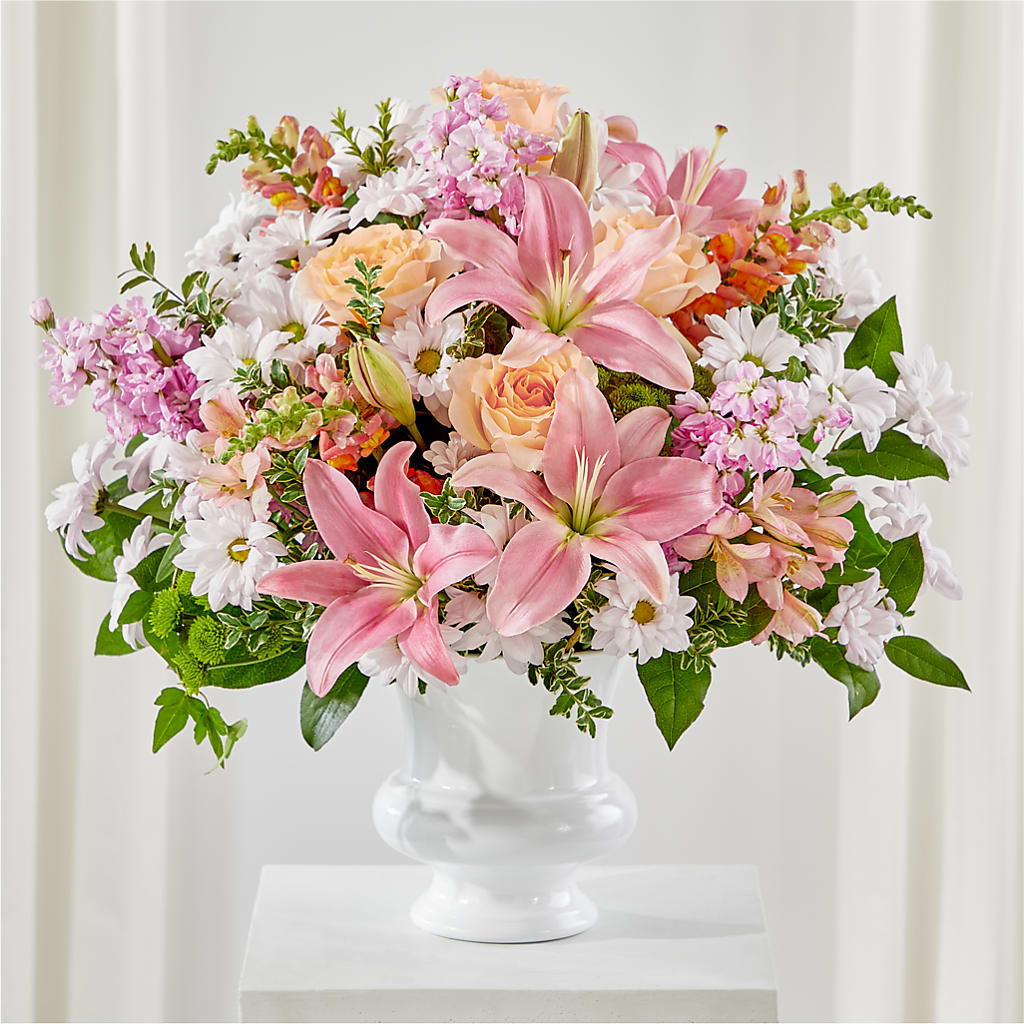 Heartfelt Gesture Urn Arrangement – DIVINE FLORAL & GIFTS, Arlington TX