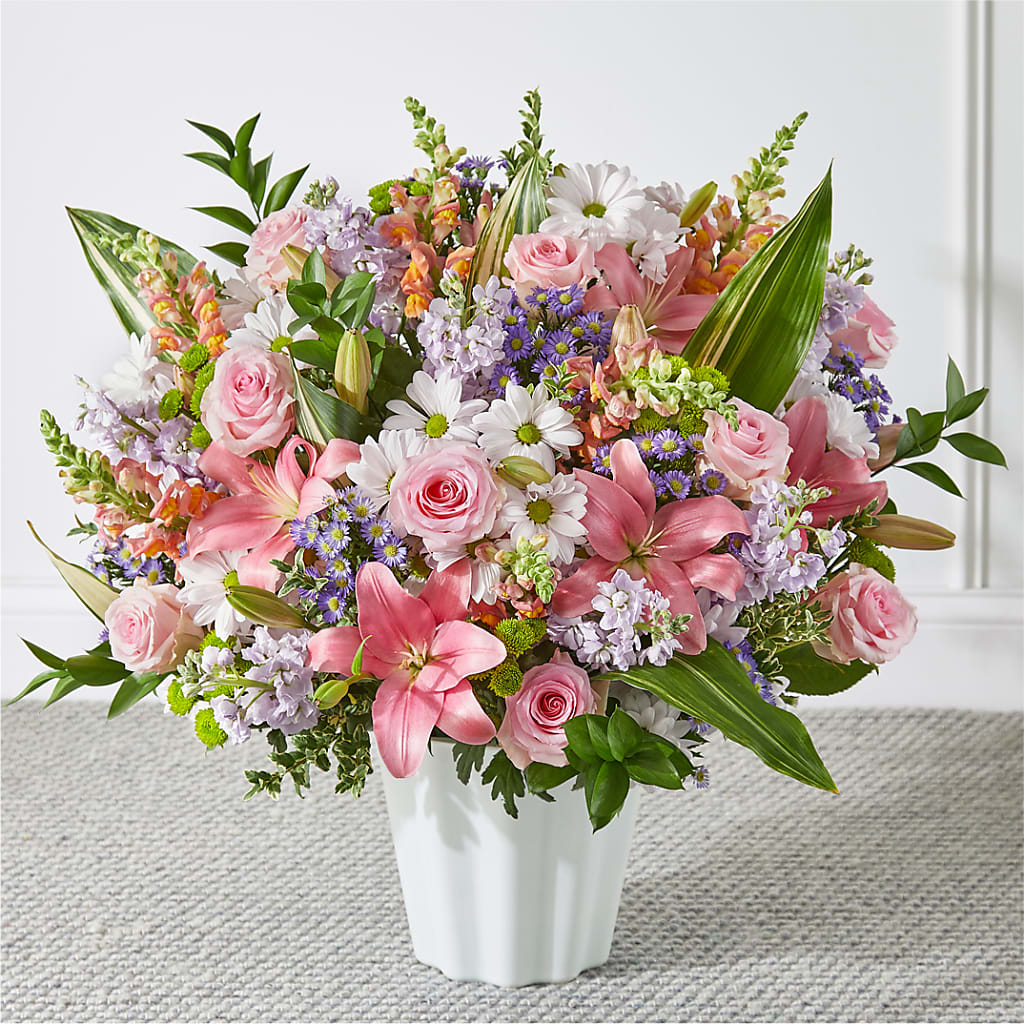 Abundant Compassion Floor Basket – DIVINE FLORAL & GIFTS, Arlington TX