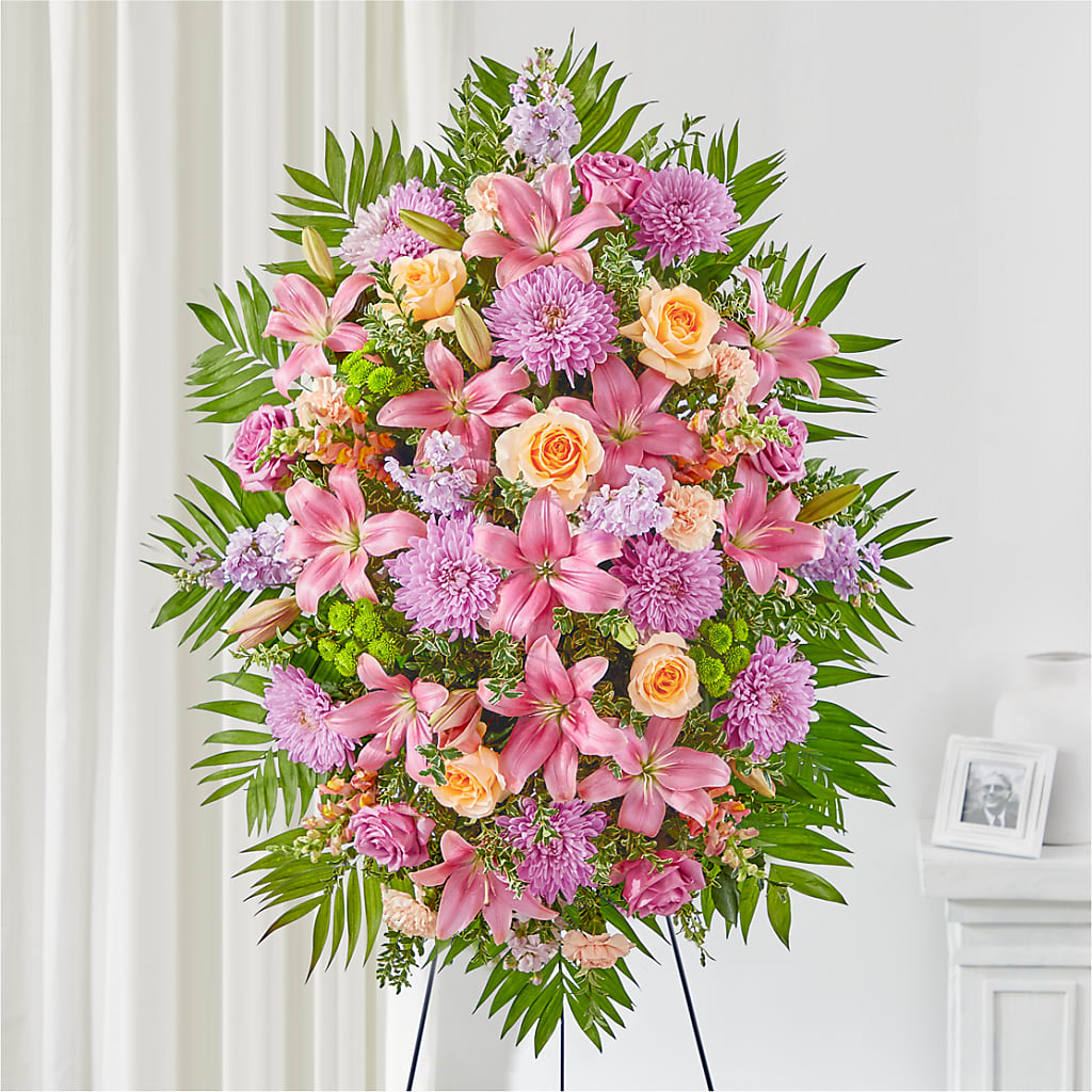 Love & Light Standing Spray – DIVINE FLORAL & GIFTS, Arlington TX