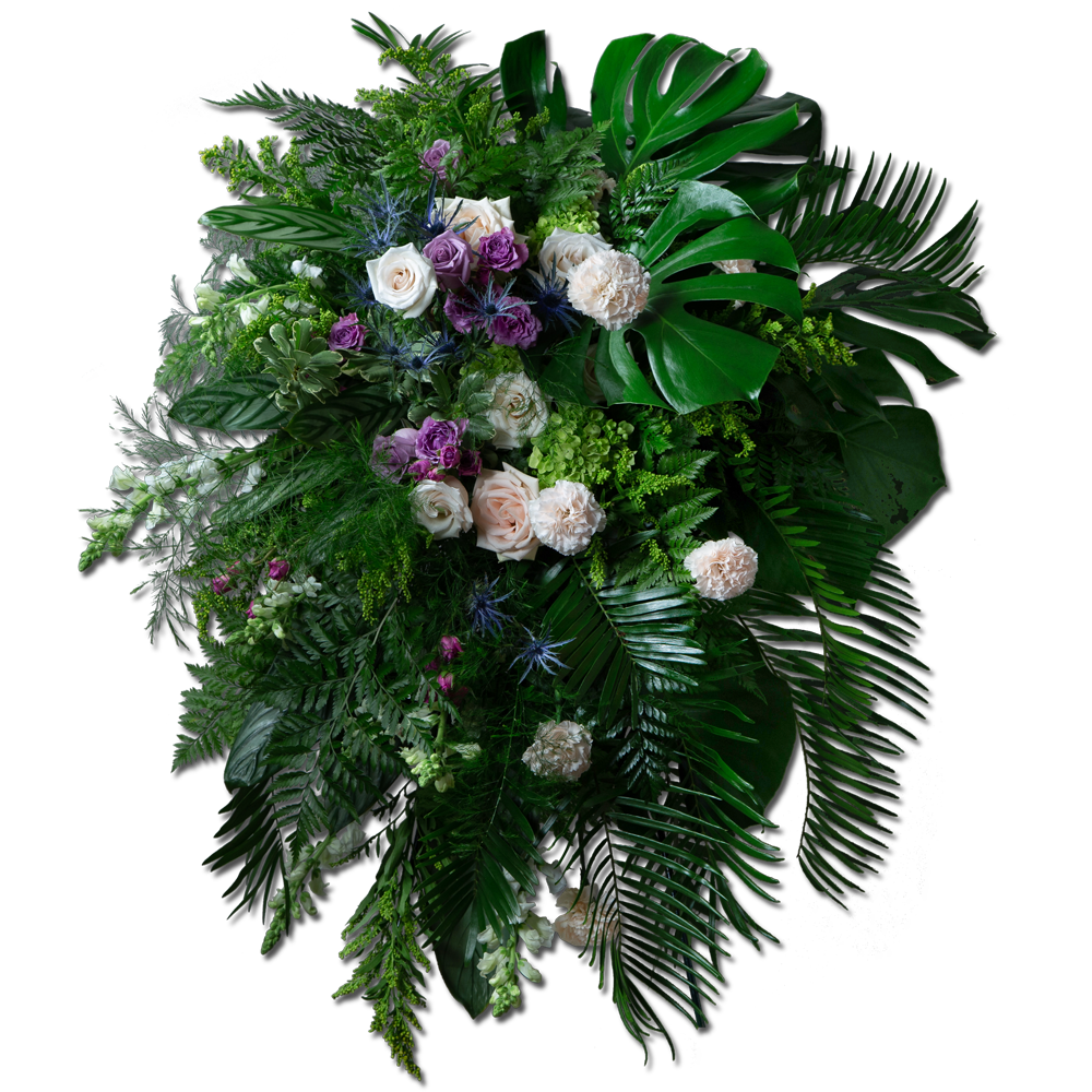 Heartfelt Remembrance Standing Spray -Deluxe – DIVINE FLORAL & GIFTS, Arlington TX