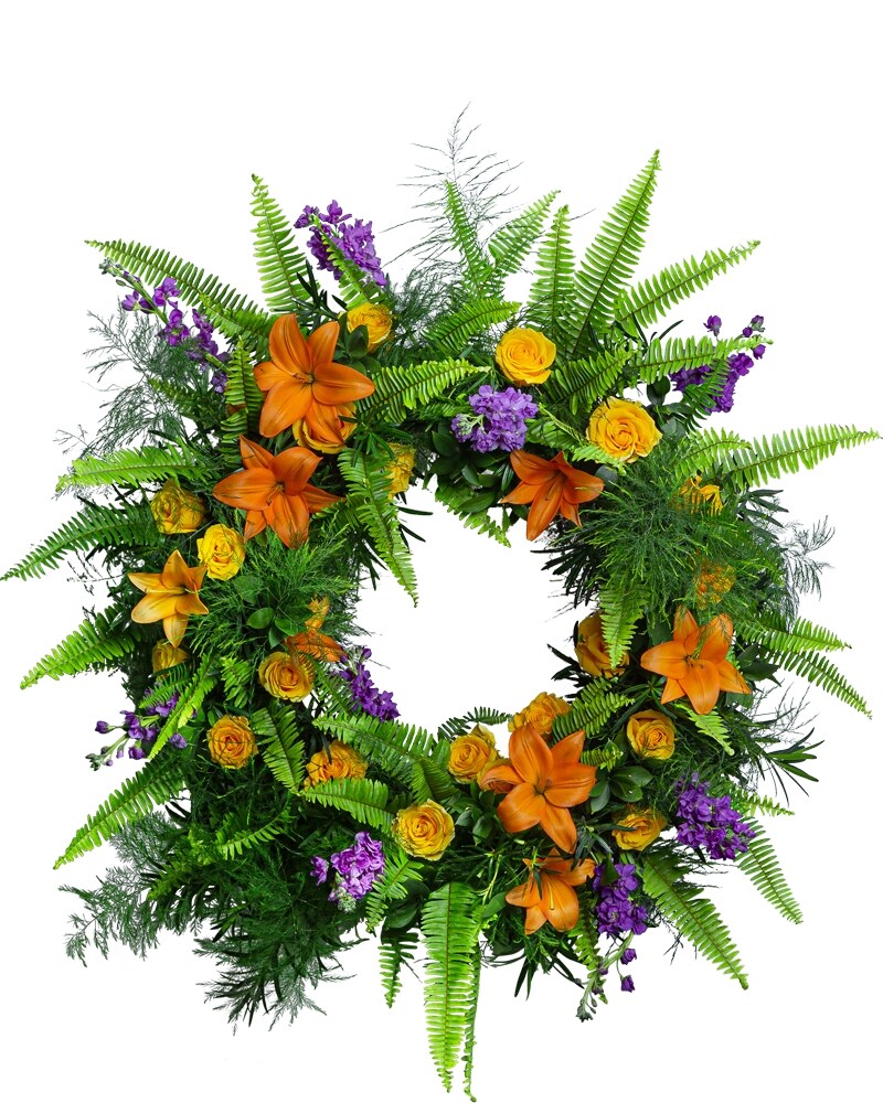 Birds of Solace Sympathy Wreath – DIVINE FLORAL & GIFTS, Arlington TX