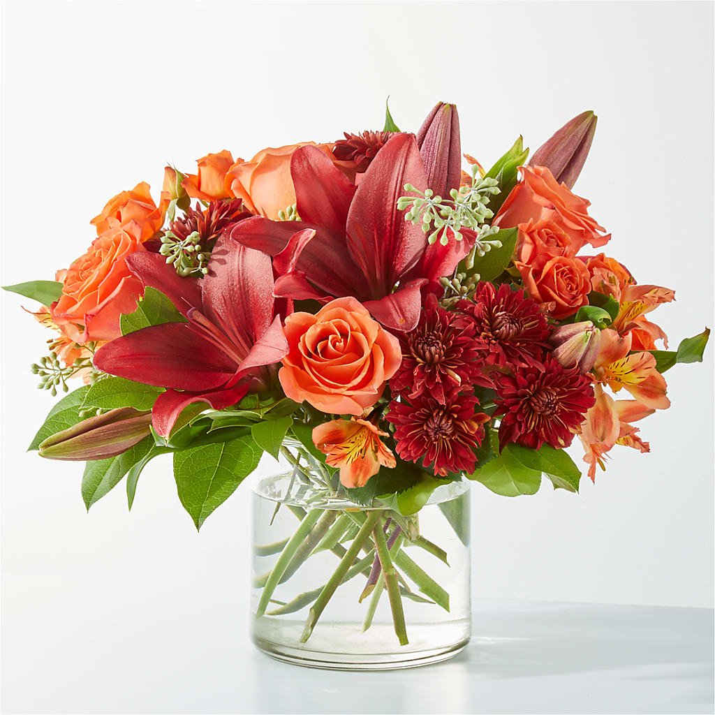 Crimson Leaves Bouquet – DIVINE FLORAL & GIFTS, Arlington TX