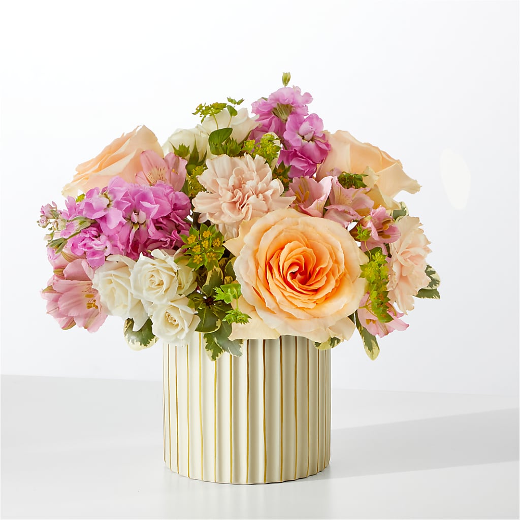 Paradise Bouquet with Ivory Vase – DIVINE FLORAL & GIFTS, Arlington TX