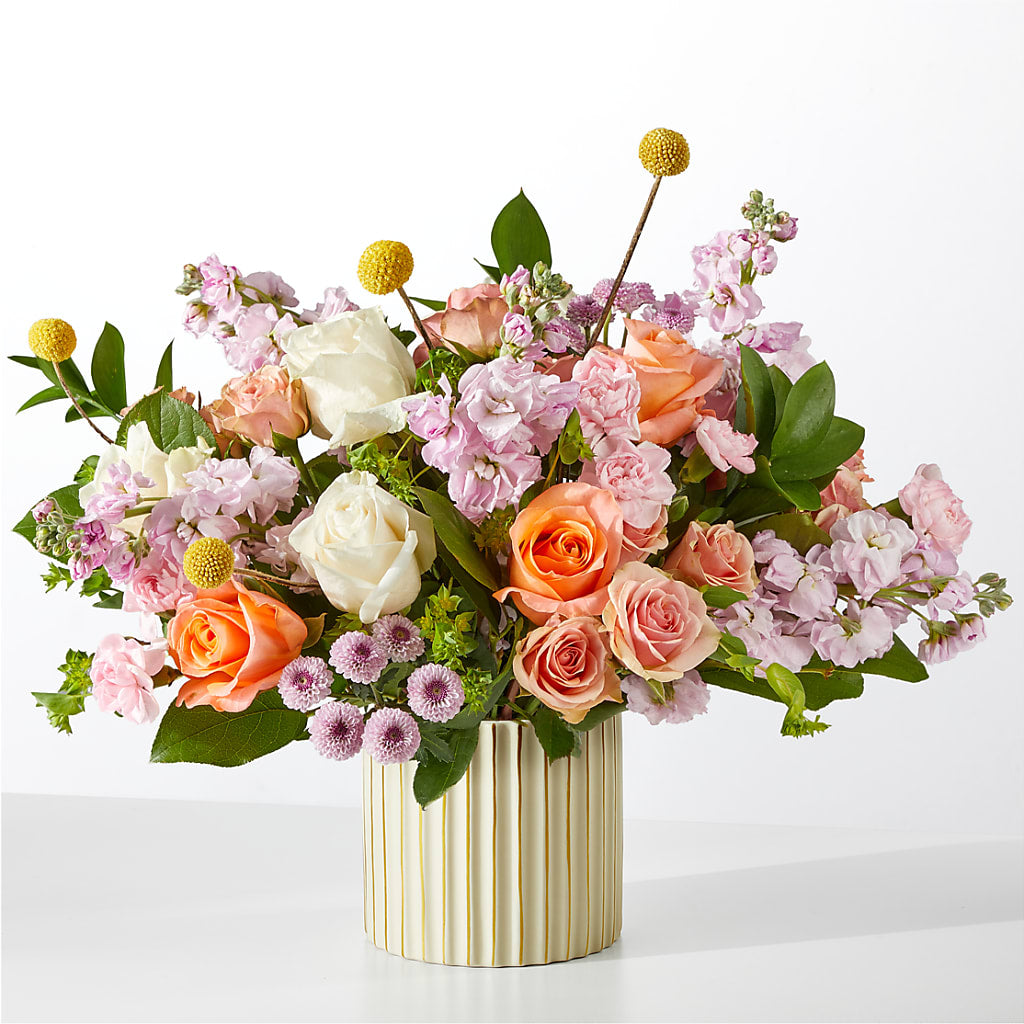 French Market Bouquet with Ivory Vase – DIVINE FLORAL & GIFTS, Arlington TX