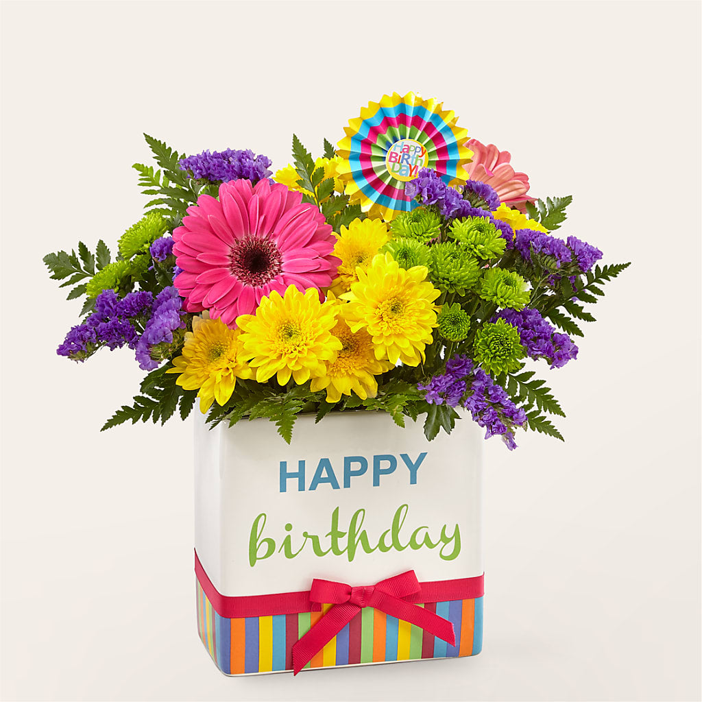 Birthday Brights Bouquet – DIVINE FLORAL & GIFTS, Arlington TX