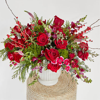 Big Red Bow Bouquet – DIVINE FLORAL & GIFTS, Arlington TX