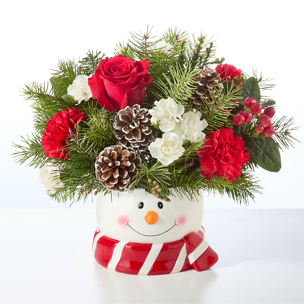 Jolly Snowman Bouquet – DIVINE FLORAL & GIFTS, Arlington TX