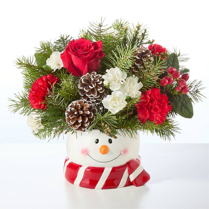 Jolly Snowman Bouquet – DIVINE FLORAL & GIFTS, Arlington TX