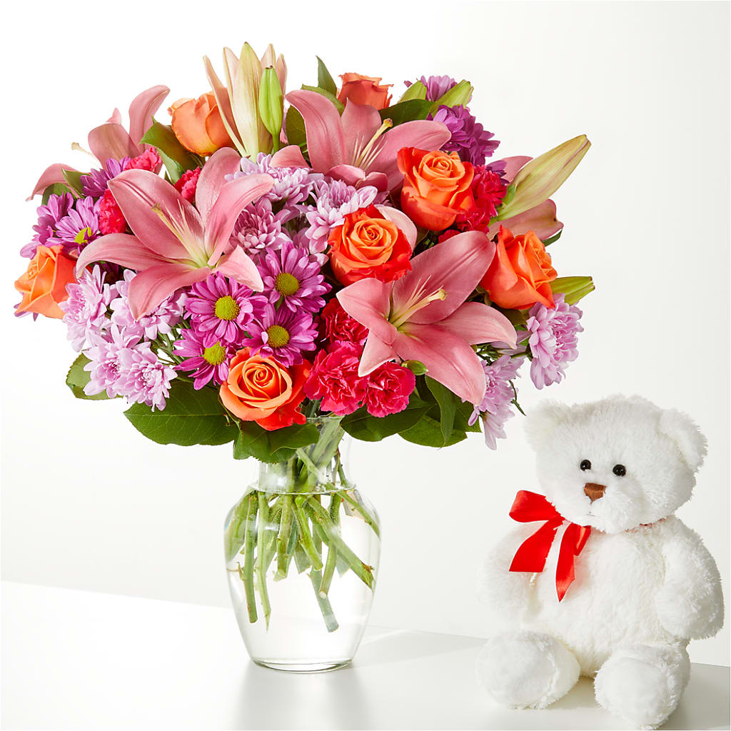 One and Only Bouquet and Bear Bundle – DIVINE FLORAL & GIFTS, Arlington TX
