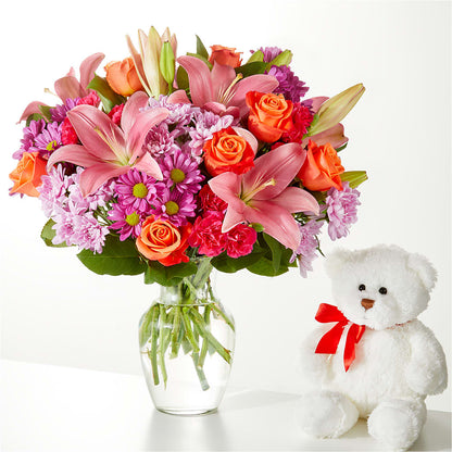 One and Only Bouquet and Bear Bundle – DIVINE FLORAL & GIFTS, Arlington TX