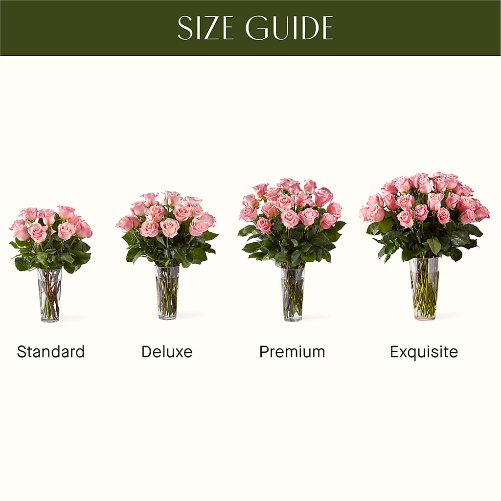 Long Stem Pink Rose Bouquet – DIVINE FLORAL & GIFTS, Arlington TX
