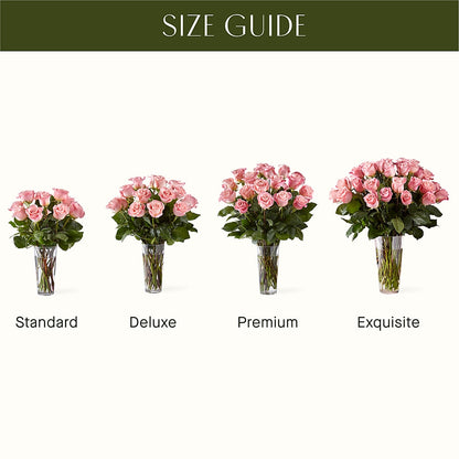 Long Stem Pink Rose Bouquet – DIVINE FLORAL & GIFTS, Arlington TX