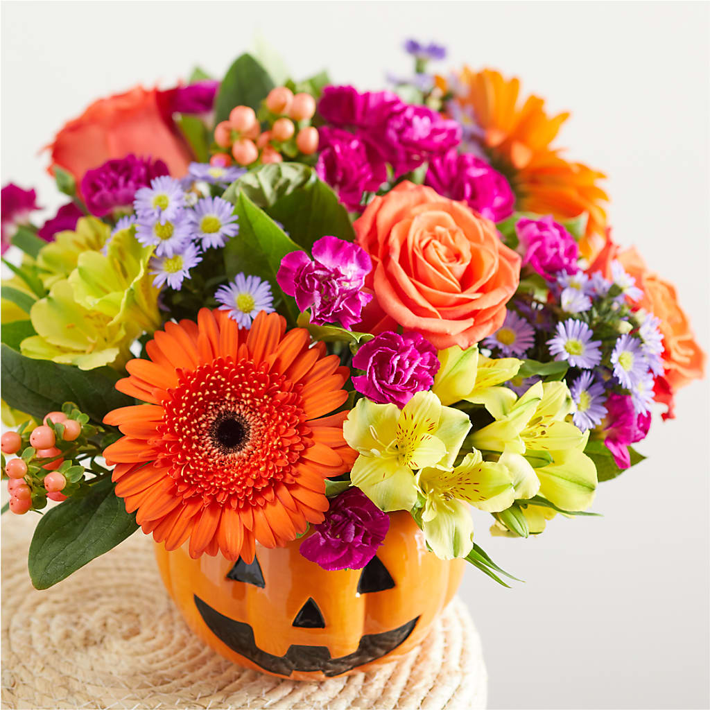 Tricks & Treats Pumpkin – DIVINE FLORAL & GIFTS, Arlington TX