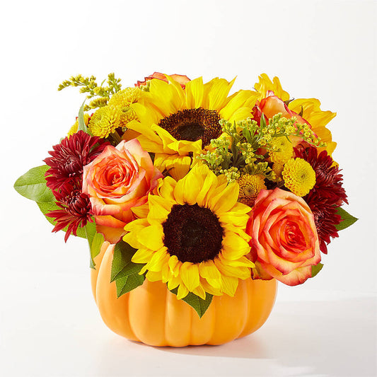 Golden Gourd Pumpkin Bouquet – DIVINE FLORAL & GIFTS, Arlington TX