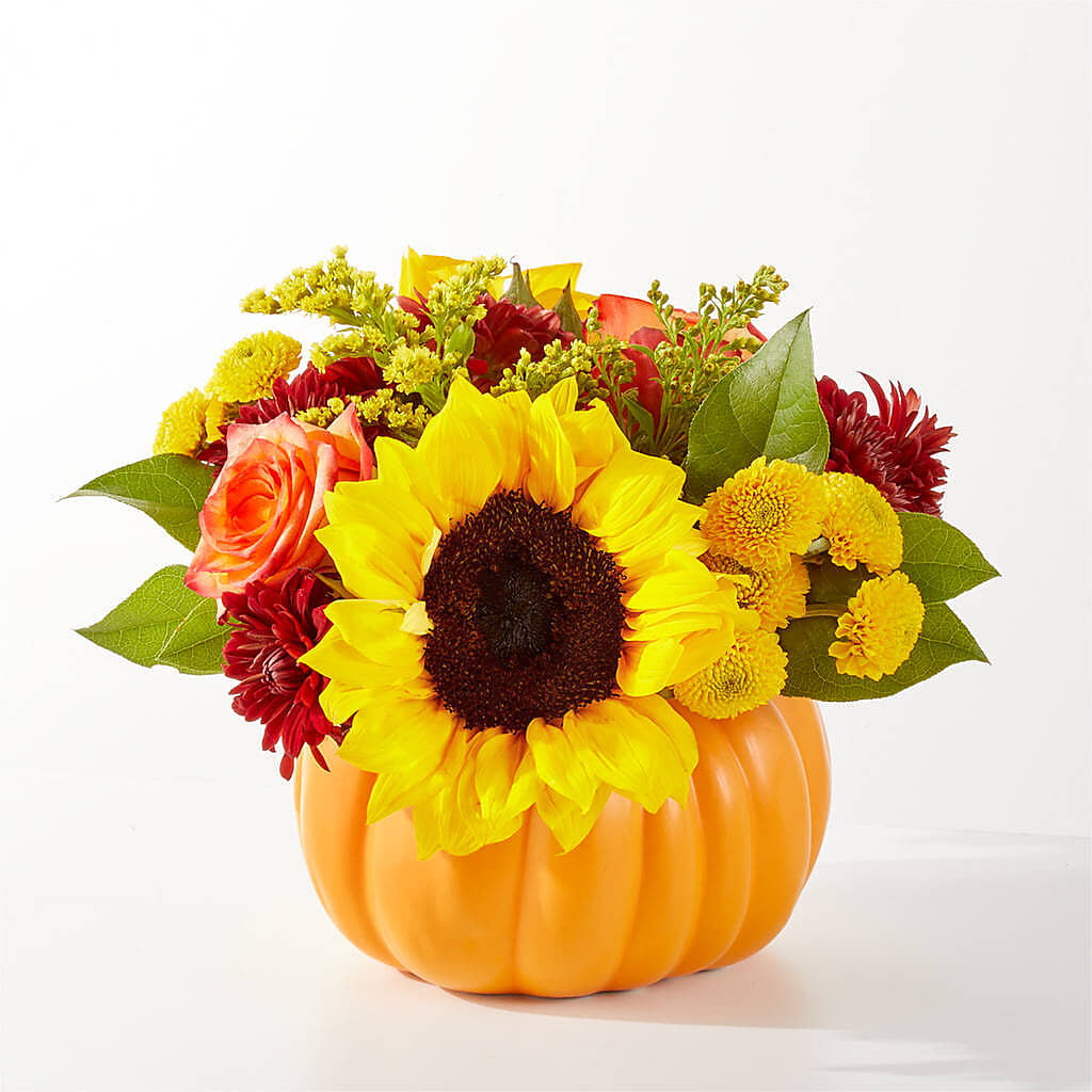 Golden Gourd Pumpkin Bouquet – DIVINE FLORAL & GIFTS, Arlington TX