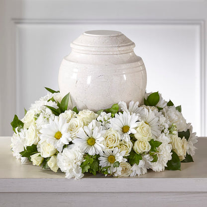 Ivory Gardens Cremation Adornment – DIVINE FLORAL & GIFTS, Arlington TX