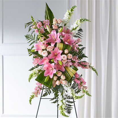 Elegant Embrace Standing Spray – DIVINE FLORAL & GIFTS, Arlington TX