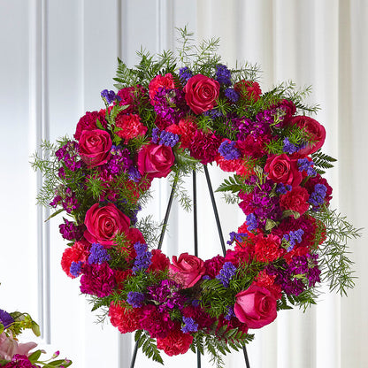 Calming Colors Wreath – DIVINE FLORAL & GIFTS, Arlington TX