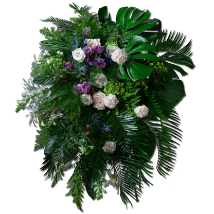 Heartfelt Remembrance Standing Spray -Deluxe – DIVINE FLORAL & GIFTS, Arlington TX