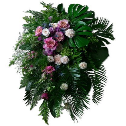 Heartfelt Remembrance Standing Spray -Ultra Premium – DIVINE FLORAL & GIFTS, Arlington TX