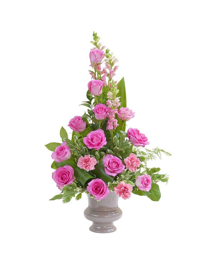 Peaceful Pink Small Urn