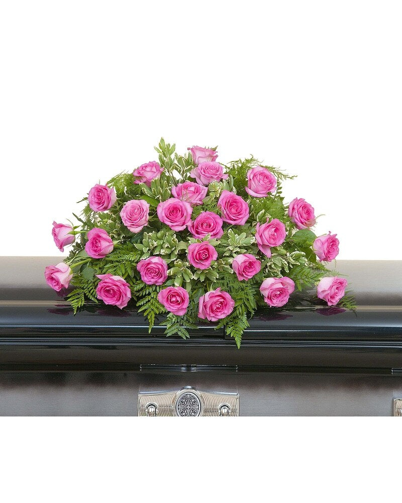 Pink Rose Casket Spray