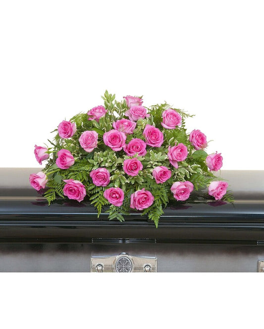 Pink Rose Casket Spray
