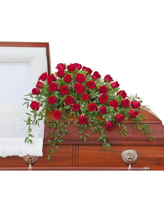 Simply Roses Deluxe Casket Spray