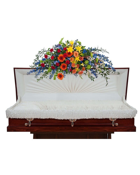 Treasured Celebration Full Casket Spray