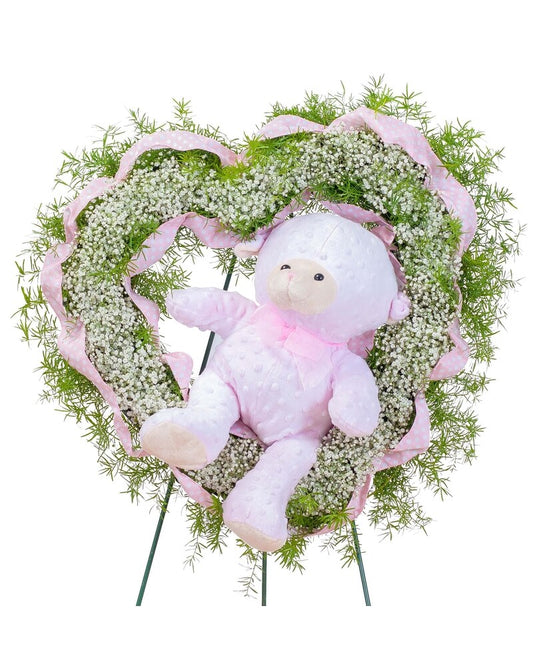 Tiny Angels Wreath in Pink