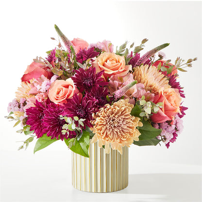 Berry Cobbler Bouquet with Ivory Vase – DIVINE FLORAL & GIFTS, Arlington TX