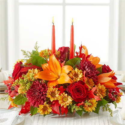 Autumn's Embrace Centerpiece – DIVINE FLORAL & GIFTS, Arlington TX