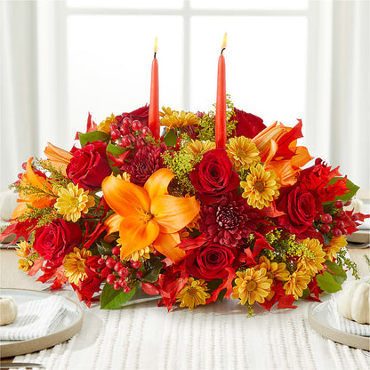 Autumn's Embrace Centerpiece – DIVINE FLORAL & GIFTS, Arlington TX