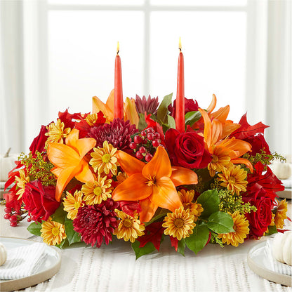 Autumn's Embrace Centerpiece – DIVINE FLORAL & GIFTS, Arlington TX