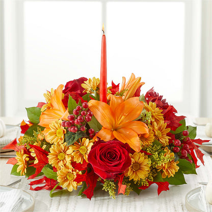 Autumn's Embrace Centerpiece – DIVINE FLORAL & GIFTS, Arlington TX
